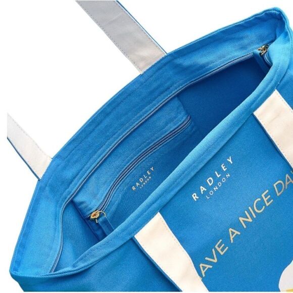 RADLEY London Rock Climbing - Responsible - Large Ziptop Canvas Tote Bag - Picture 3 of 4